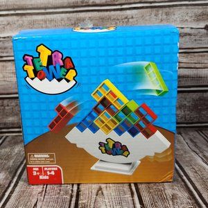 48 Pcs TETRA TOWER Balance Stacking Blocks Game Team Toys Gifts Kids 3+ EUC
